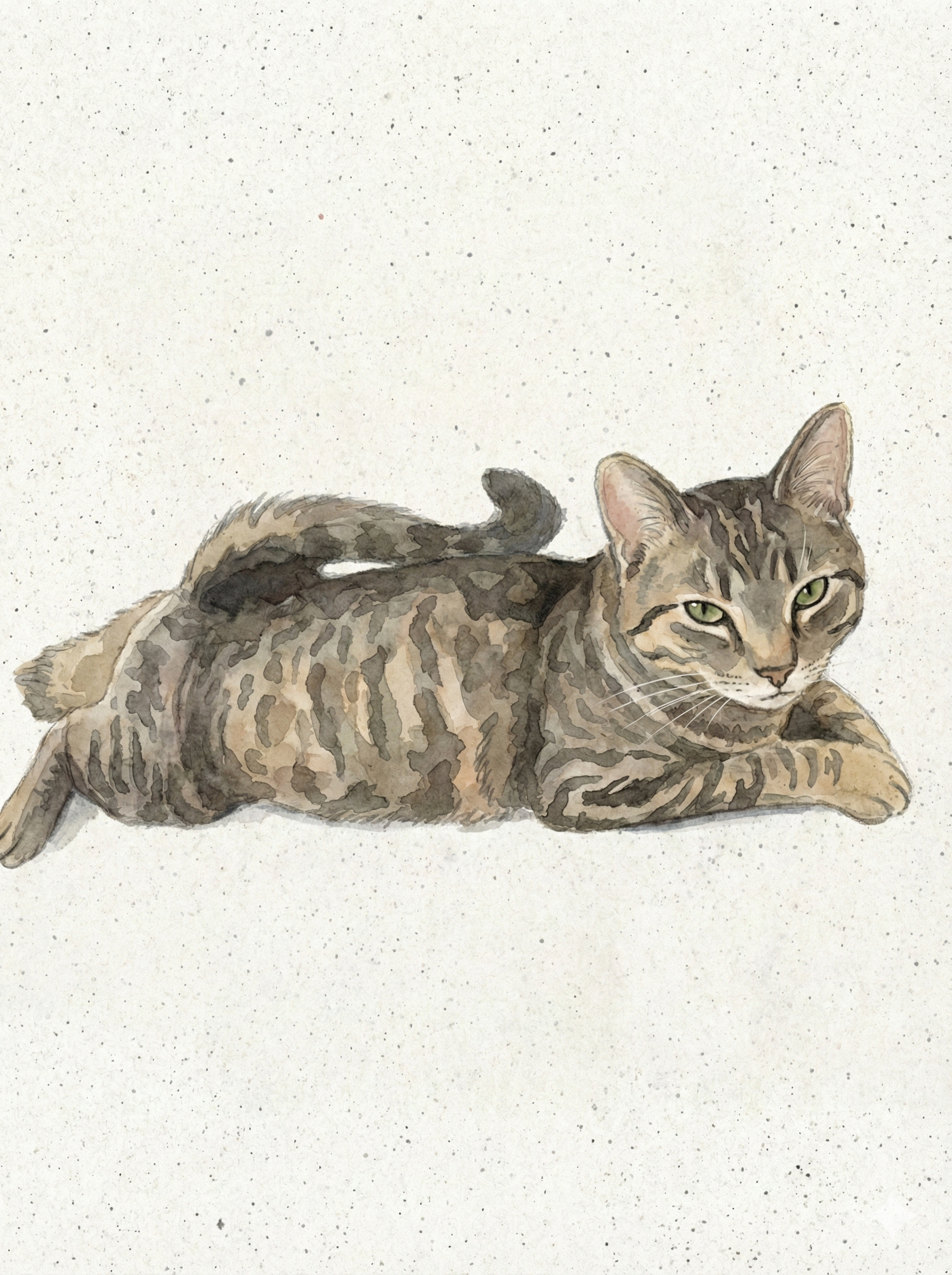 Hazel's watercolor portrait