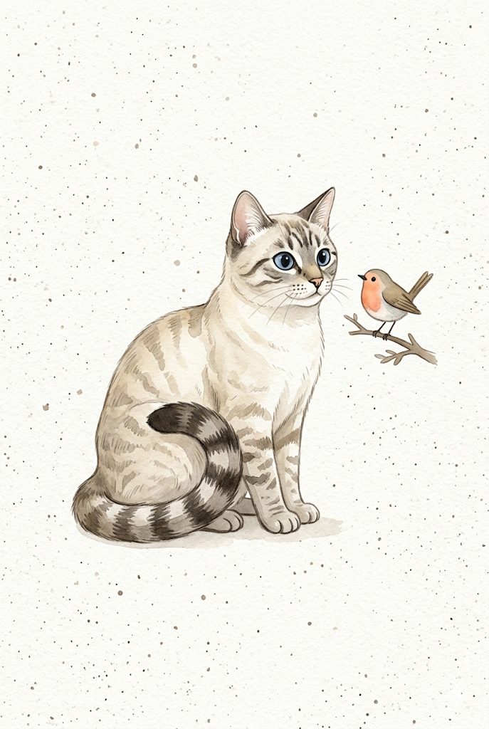 Lila with bird