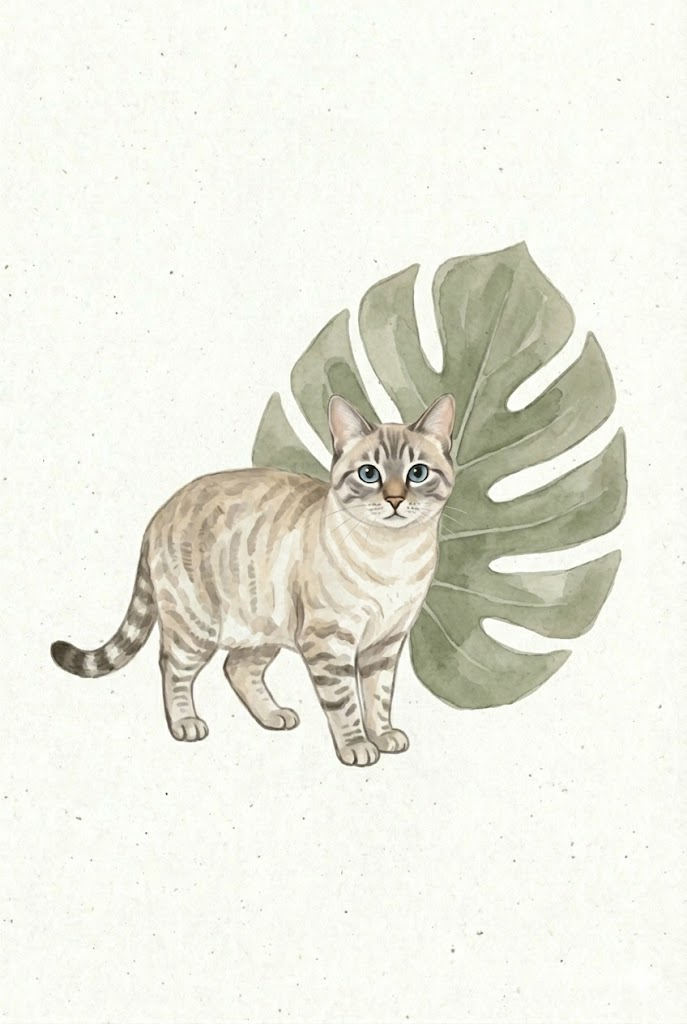 Lila with monstera