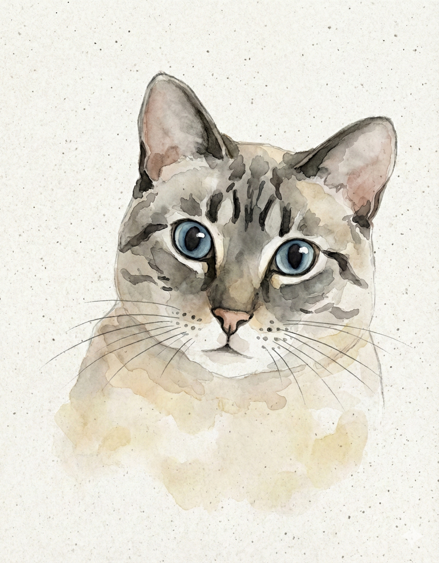 Sam's watercolor portrait